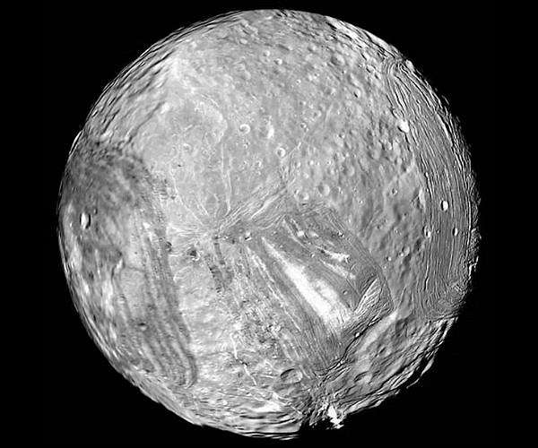 Uranus moon Miranda may hold a hidden ocean below its surface