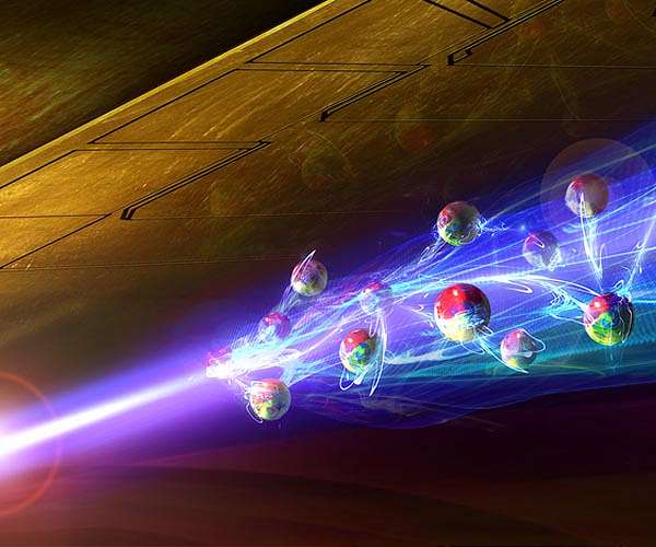 A molecule of light and matter