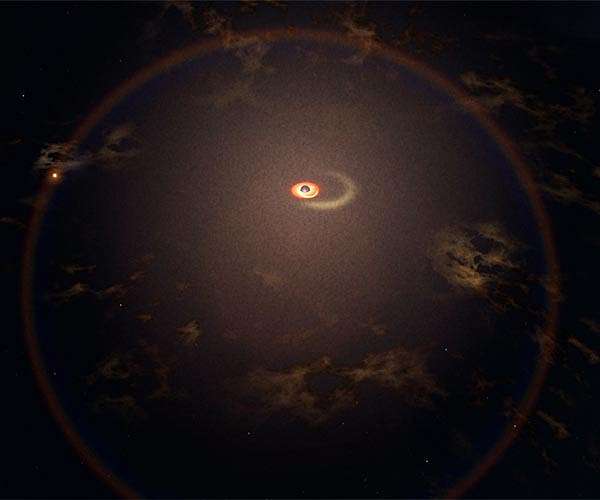 'Old Faithful' cosmic eruption shows black hole ripping at star