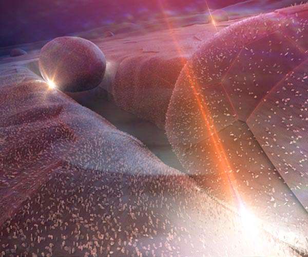 Molecular device turns infrared into visible light