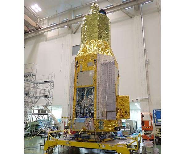 Japanese-NASA X-ray Observatory stands tall as testing begins