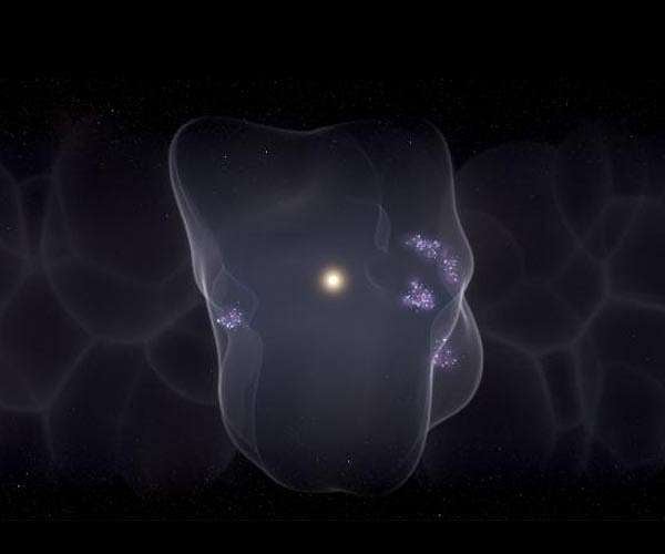 Vast bubble in interstellar space source of all nearby, young stars
