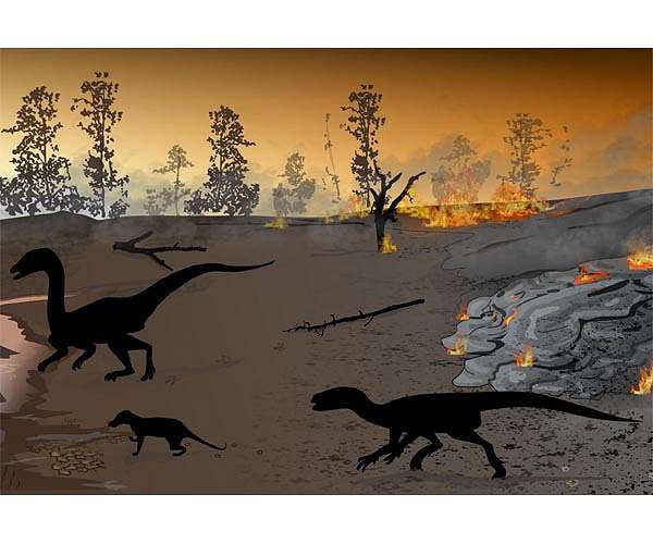 The 'firewalkers' of Karoo: Dinosaurs and other animals left tracks in a 'land of fire'
