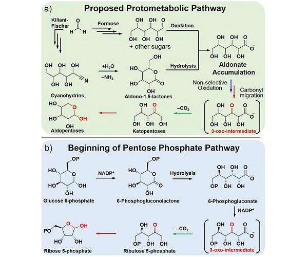 Shedding light on the synthesis of sugars before the origin of life