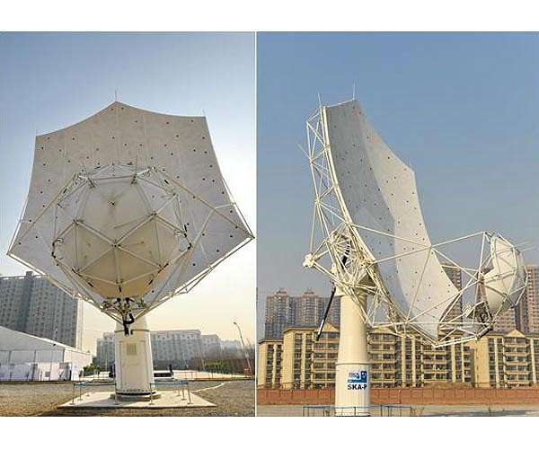 Prototype dish for SKA super telescope assembled in China