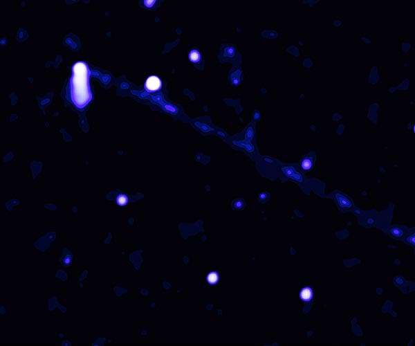 Tiny Star Unleashes Gargantuan Beam of Matter and Antimatter