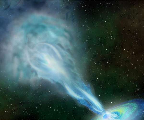 Quasar jets confuse orbital telescope