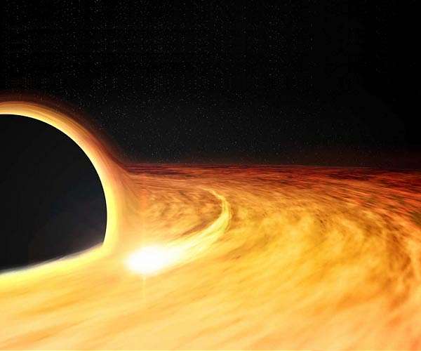 X-ray pulse near event horizon as black hole devours star