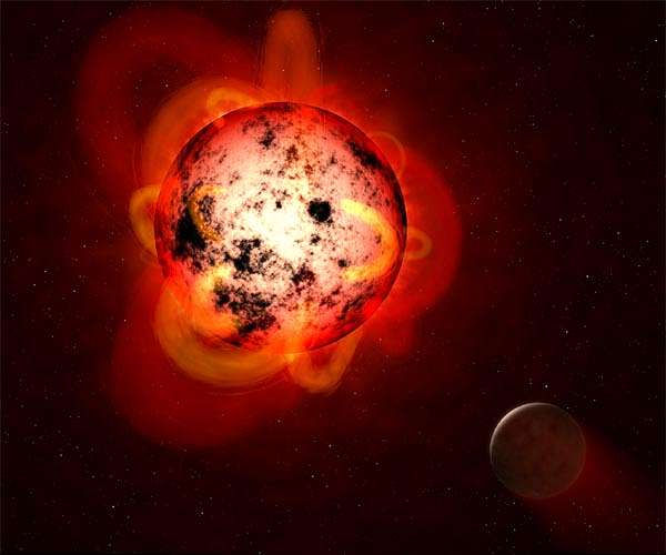 Superflares From Young Red Dwarf Stars Imperil Planets