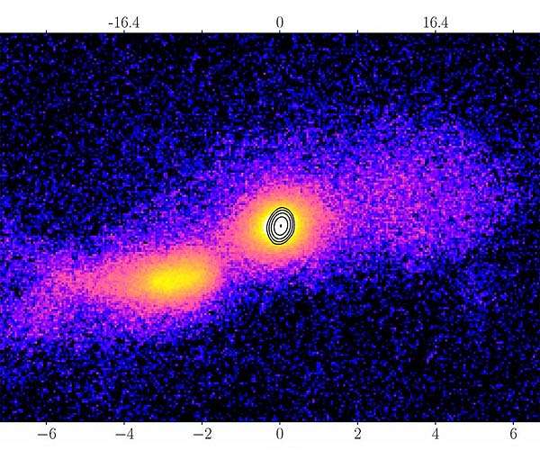 First-ever photo proof of powerful jet emerging from colliding galaxies