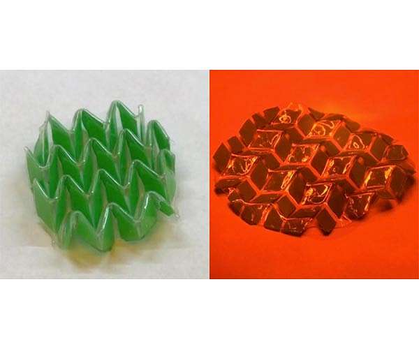 Shape-shifting material can morph, reverse itself using heat, light