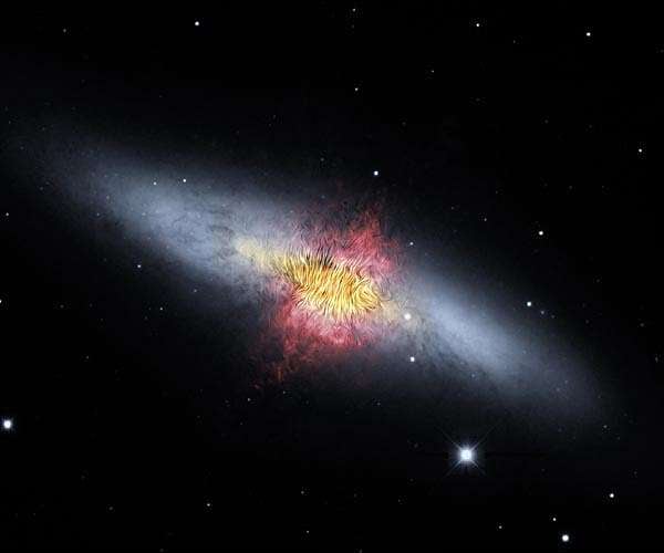 Galactic Wind Provides Clues to Evolution of Galaxies