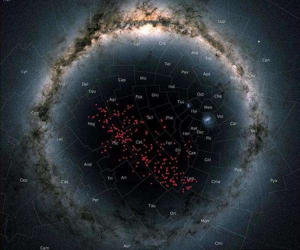 A nearby river of stars