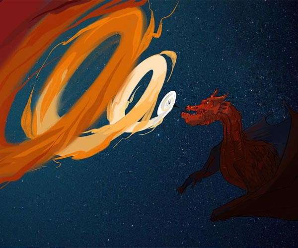 Space dragons: Researchers observe energy consumption in quasars