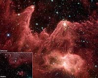 Spitzer Captures Cosmic "Mountains Of Creation"