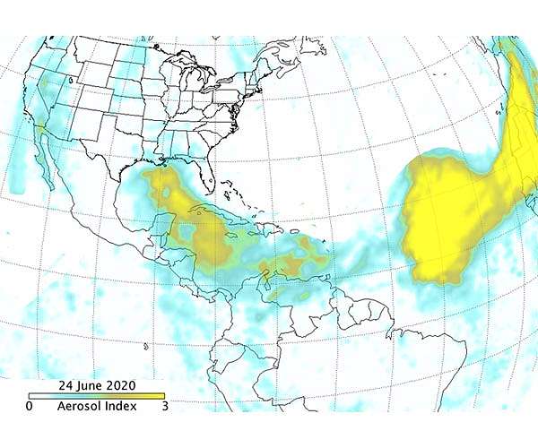 NASA-NOAA's Suomi NPP Satellite Analyzes Saharan Dust Aerosol Blanket