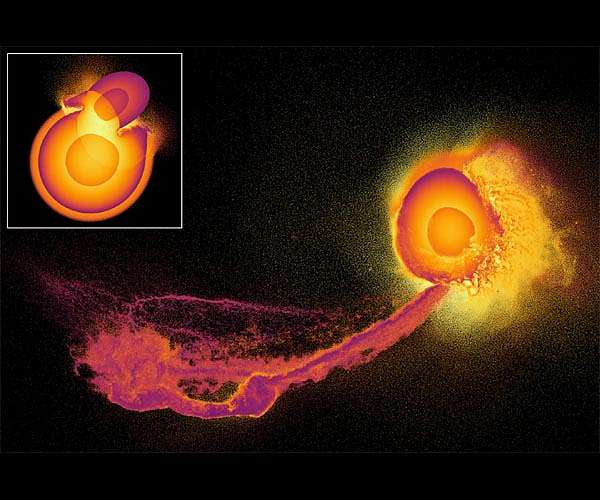 Supercomputer reveals atmospheric impact of gigantic planetary collisions