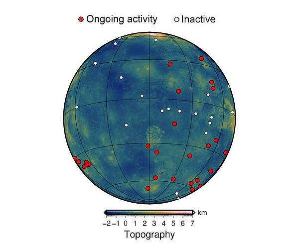 Scientists discover volcanoes on Venus are still active