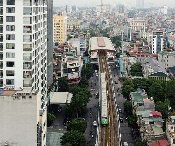 Motorbike-clogged Hanoi rolls out first urban railway