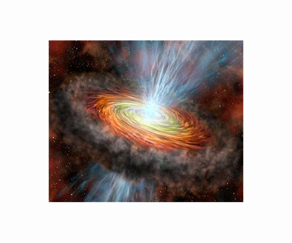 Rotating dusty gaseous donut around an active supermassive black hole