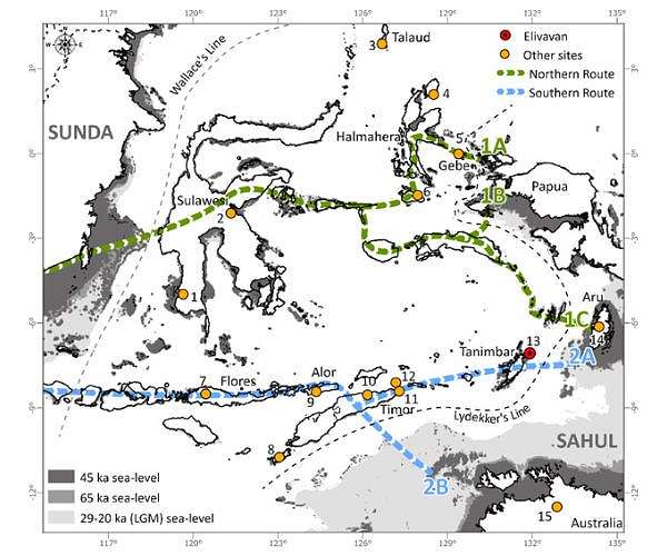 Ancient Human Migration Routes Through Southeast Indonesia Unveiled