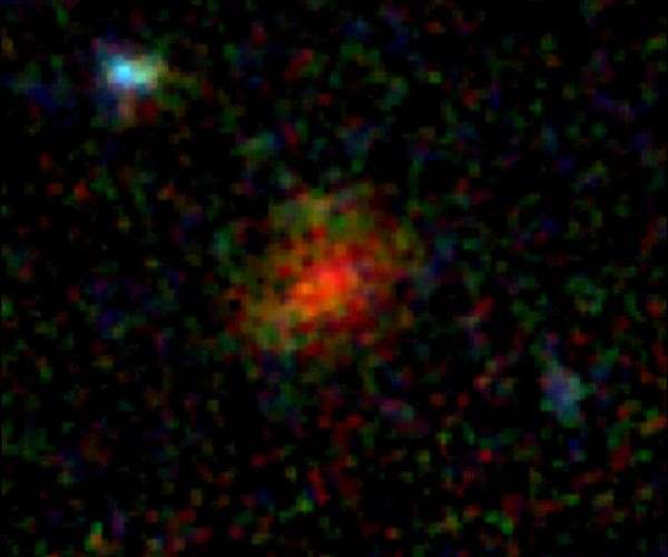Ghostlike dusty galaxy reappears in James Webb Space Telescope image