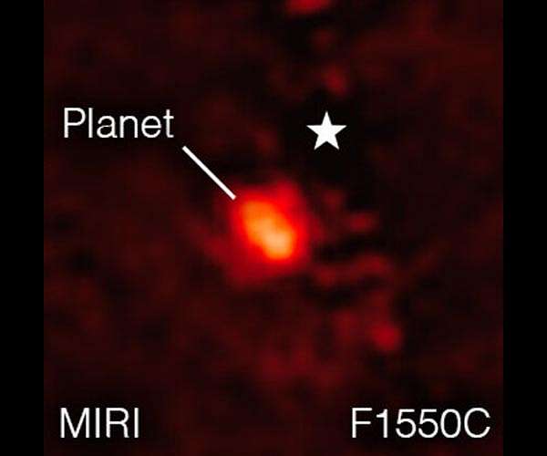 Webb takes its first exoplanet image