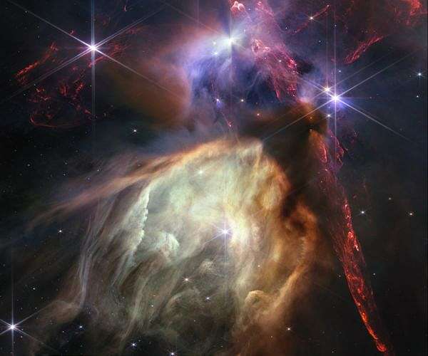 NASA celebrates Webb telescope anniversary with close-up of stellar birth