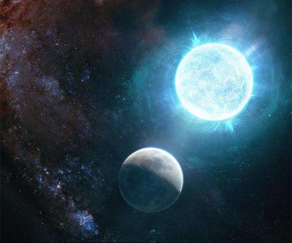 White dwarf consumes icy Pluto-like planet fragment in deep space