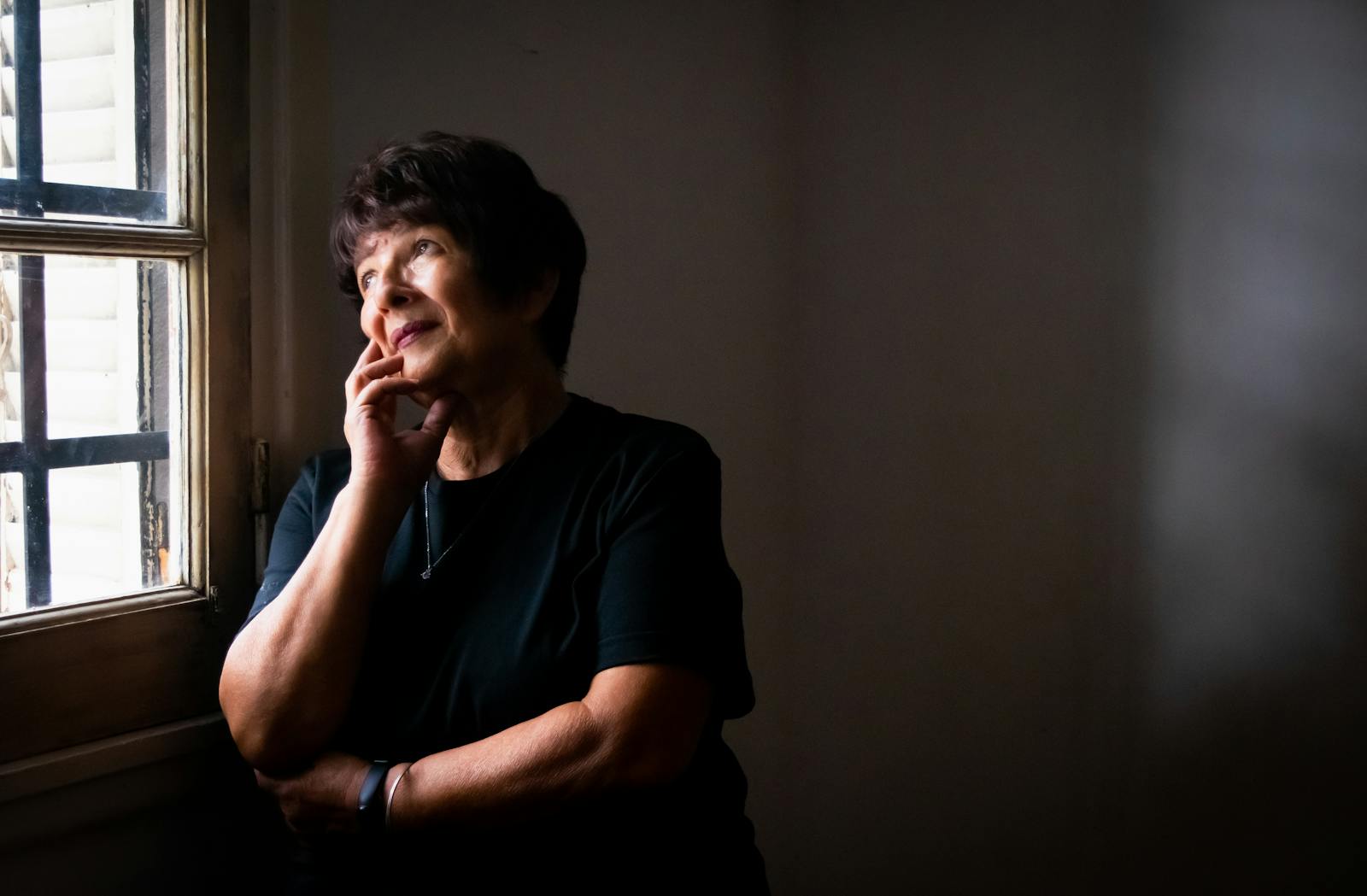 woman thinking quietly