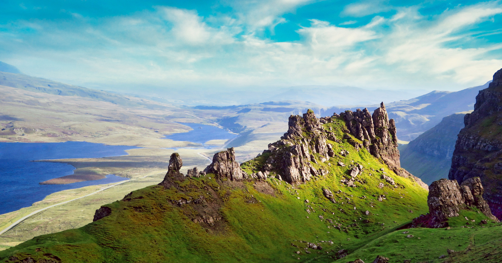 The rock formations in the Scottish Highlands and western Newfoundland match each other almost exactly — because the two were part of the same mountain range hundreds of millions of years ago, before the Atlantic Ocean opened and split them across what is now an entire ocean