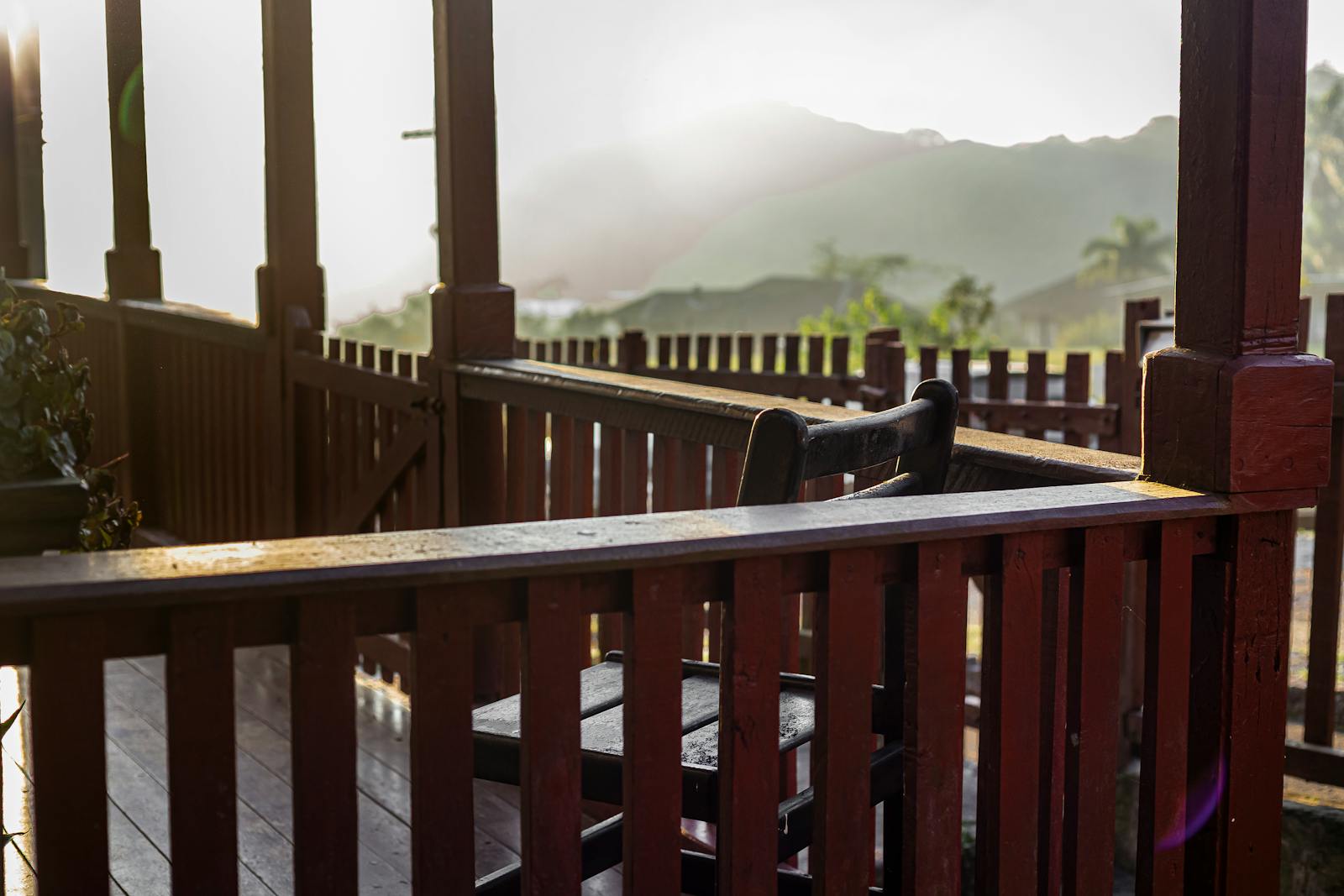 elderly couple morning porch