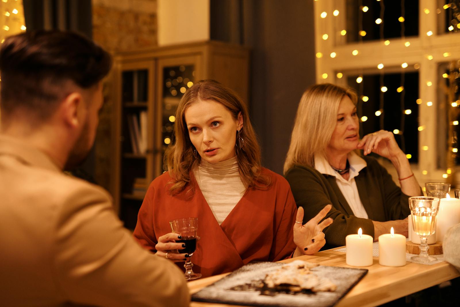 family at kitchen table