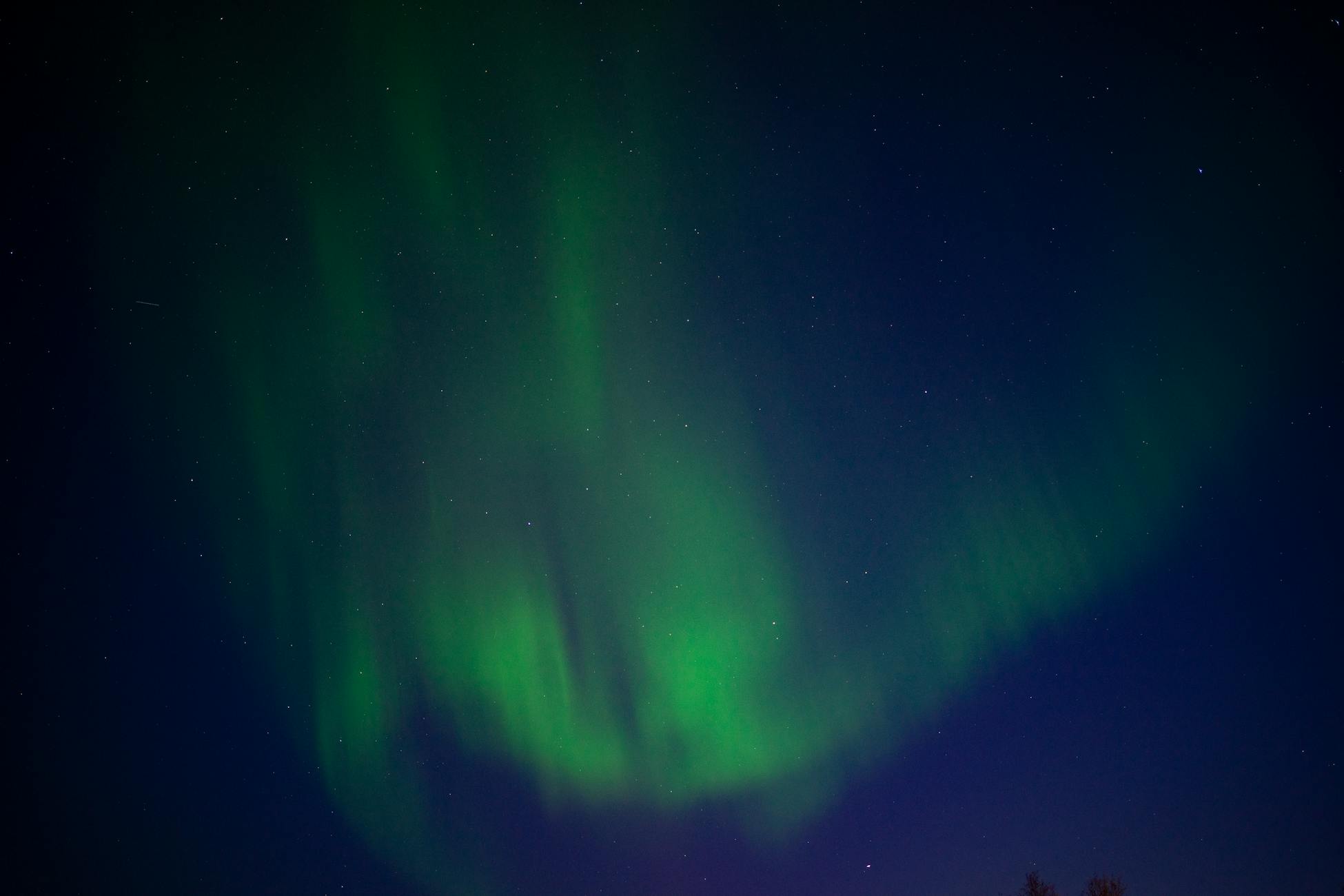 Stunning Aurora Borealis illuminating the night sky in Karasjok, Norway.