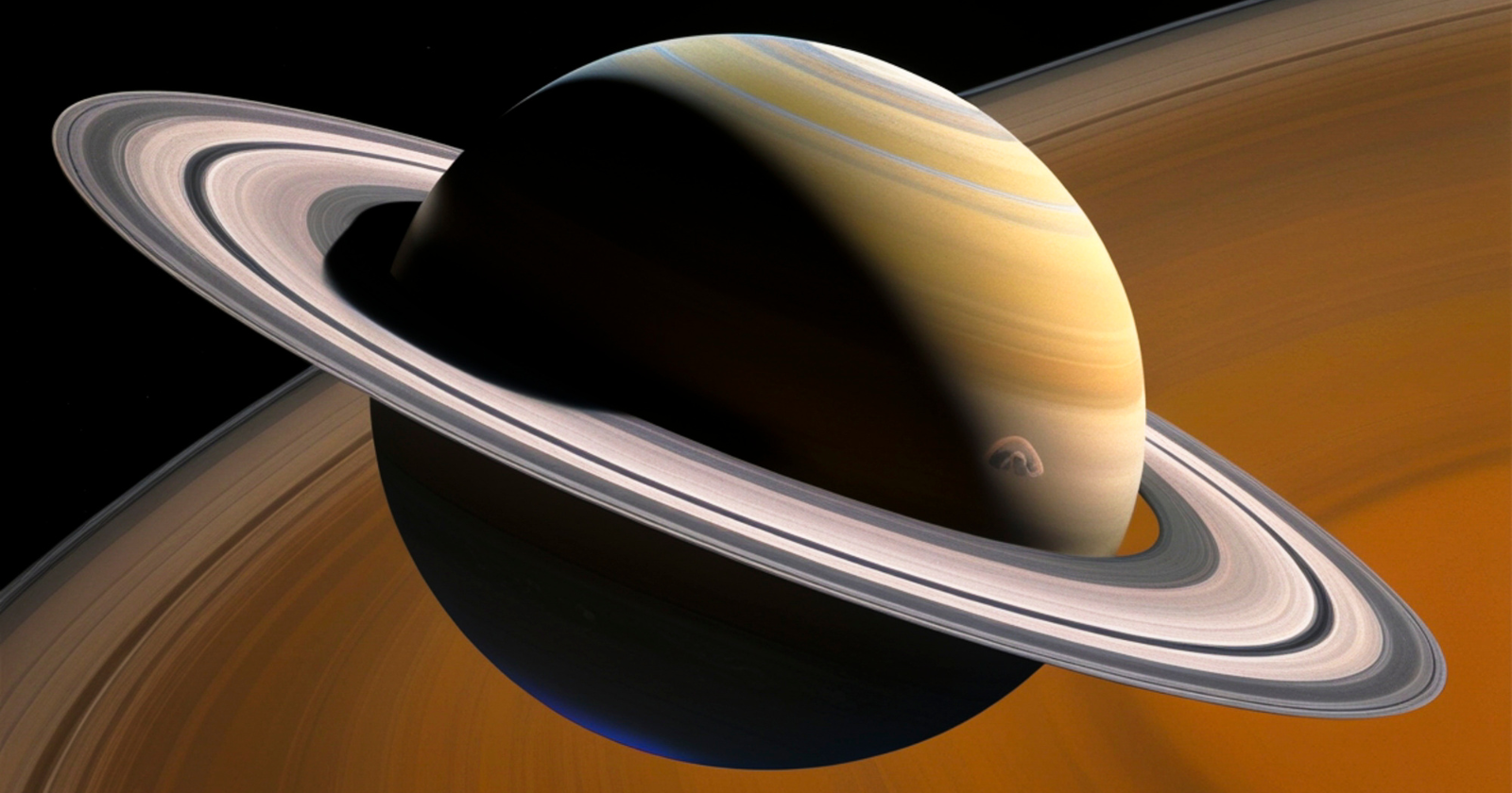 Saturn is so light for its size that if you could find an ocean large enough, the entire planet would float, because its average density is lower than that of water.