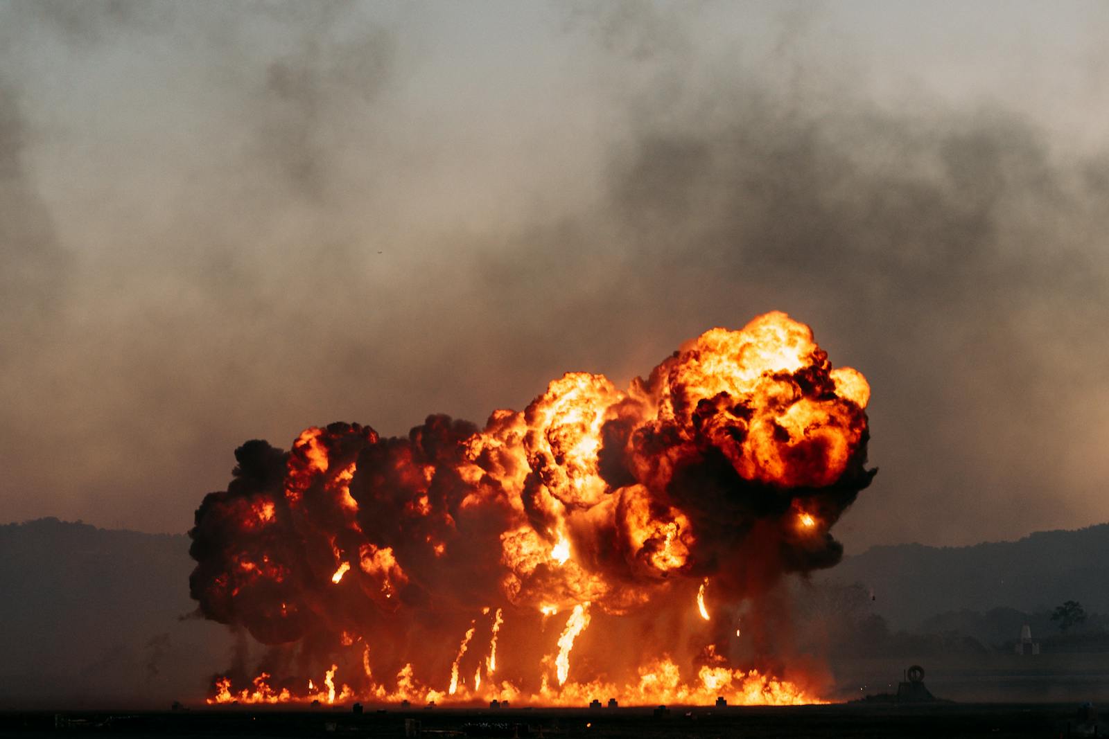 rocket engine hot fire test