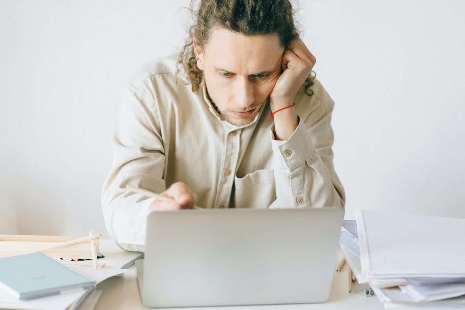 tired office worker