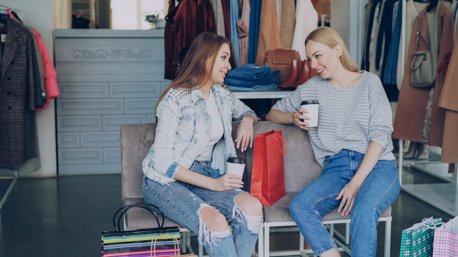 two friends coffee conversation