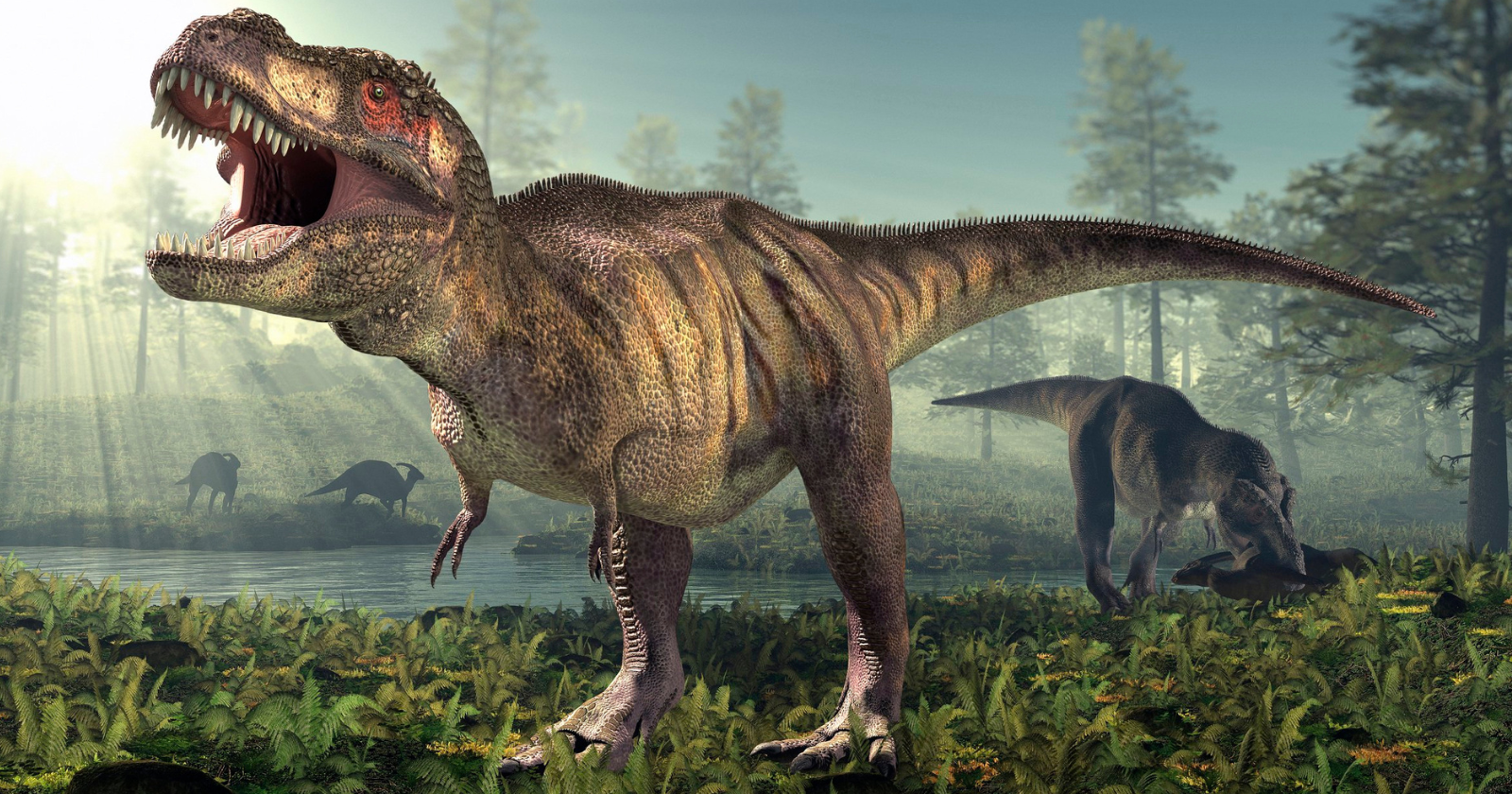 Tyrannosaurus rex lived closer in time to humans than to Stegosaurus — the gap between T. rex and the present day is about 66 million years, while the gap between T. rex and Stegosaurus is about 83 million years, which means T. rex would have seen Stegosaurus as an ancient creature in the same way we see T. rex now