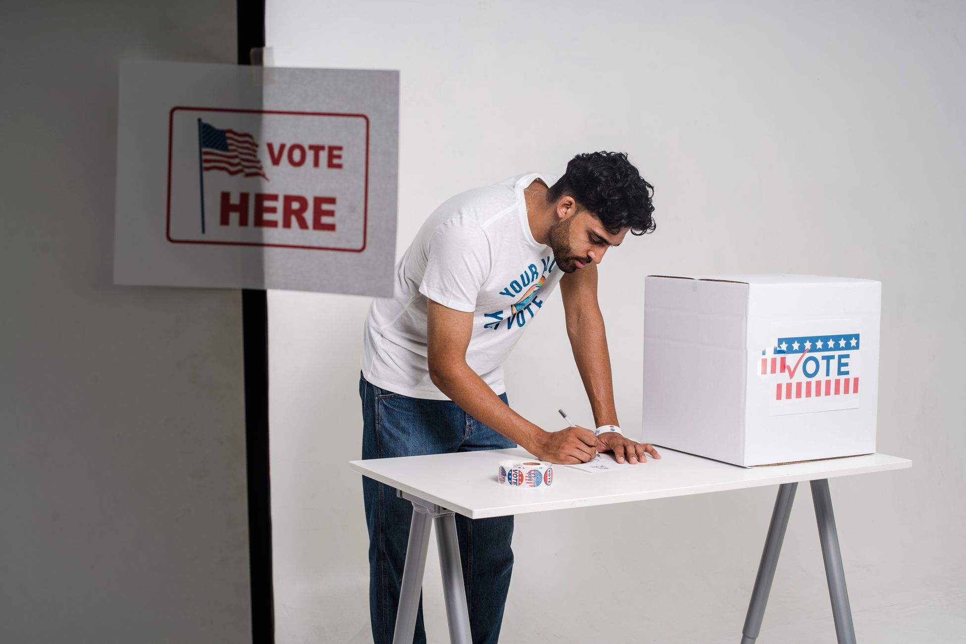 Door-to-door voter canvassing in Pennsylvania ahead of the 2024 election.