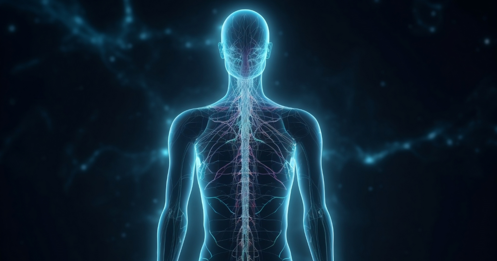 The human body gives off a faint glow of visible light, produced by ordinary chemical reactions inside living cells. It is real light, but it is far too weak to see: roughly a thousand times below the sensitivity of the naked eye, so to us the body appears completely dark.
