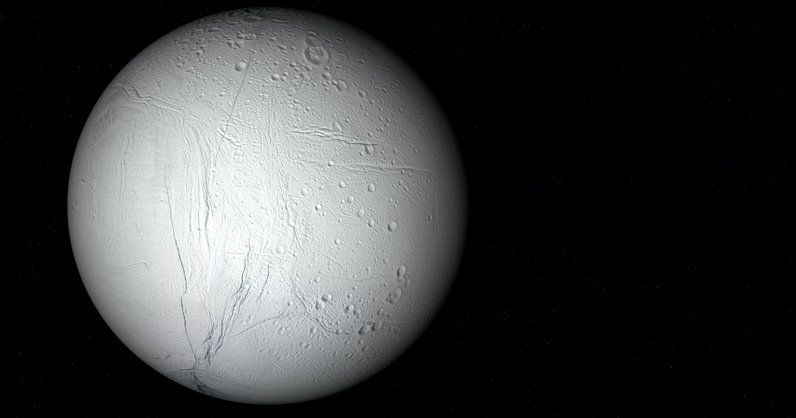 Enceladus, a tiny Saturnian moon only about 500 kilometres wide, is actively venting water vapour and ice grains into space from a salty ocean hidden beneath its crust — and modelling suggests that ocean may have remained warm and chemically active for geological timescales, perhaps long enough for life to have had a chance to emerge.