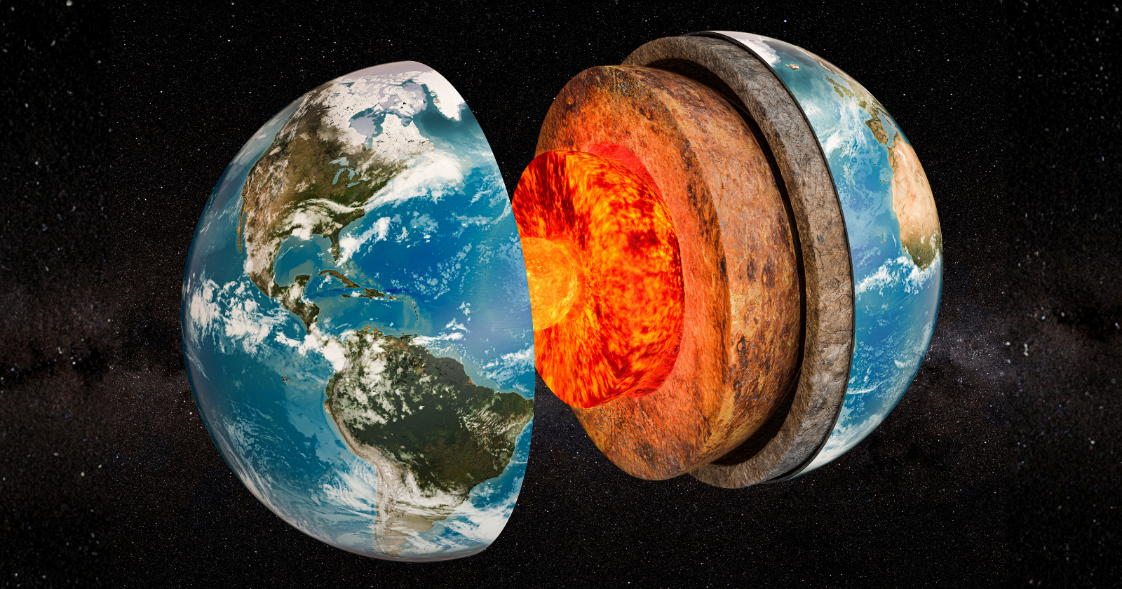 In 2023, seismologists at the Australian National University, reading the echoes of earthquakes ringing back and forth through the whole planet, confirmed Earth hides an innermost core inside its inner core, a distinct iron ball roughly 1,300 kilometres across whose crystals line up along a different axis than the shell around it