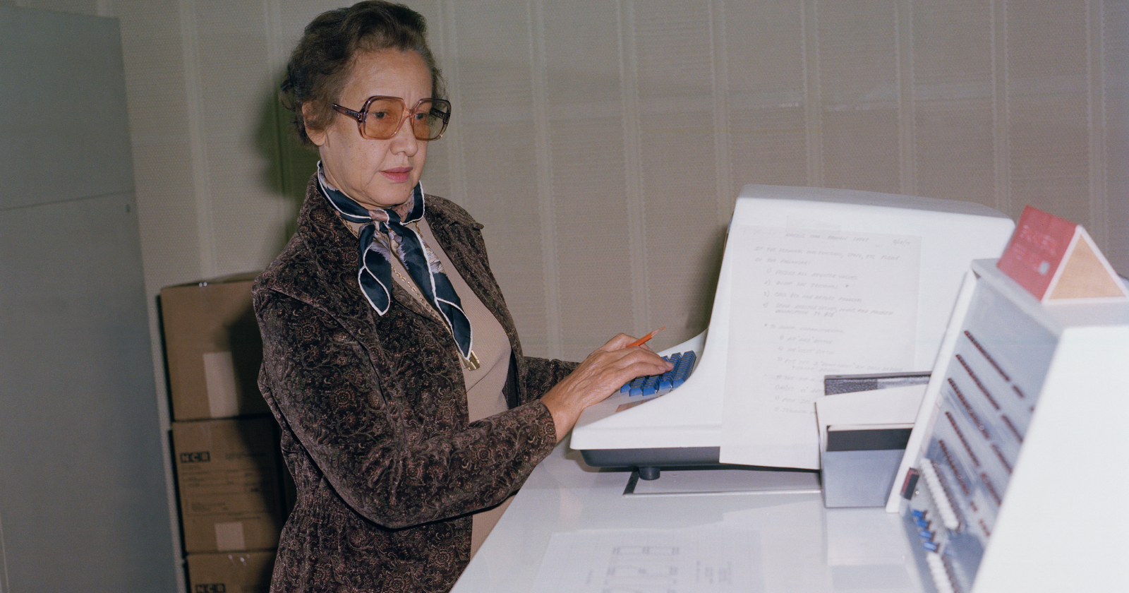 In early 1962, weeks before John Glenn's orbital flight, a NASA mathematician named Katherine Johnson was asked to recompute by hand what the new IBM 7090 had already calculated, because Glenn had told mission planners he would not fly unless she personally verified the machine's numbers on paper