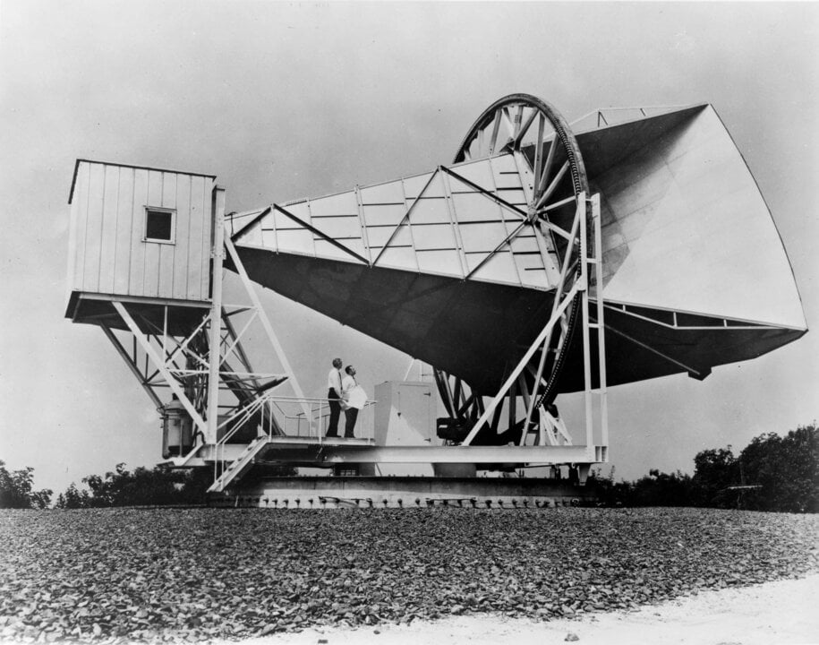 Arno Penzias and Robert Wilson spent months at Bell Labs in New Jersey convinced the faint hiss in their antenna was a fault — pigeons, droppings, loose rivets, all ruled out — before a Princeton physicist told them it was the oldest light in the universe, the afterglow of the Big Bang.