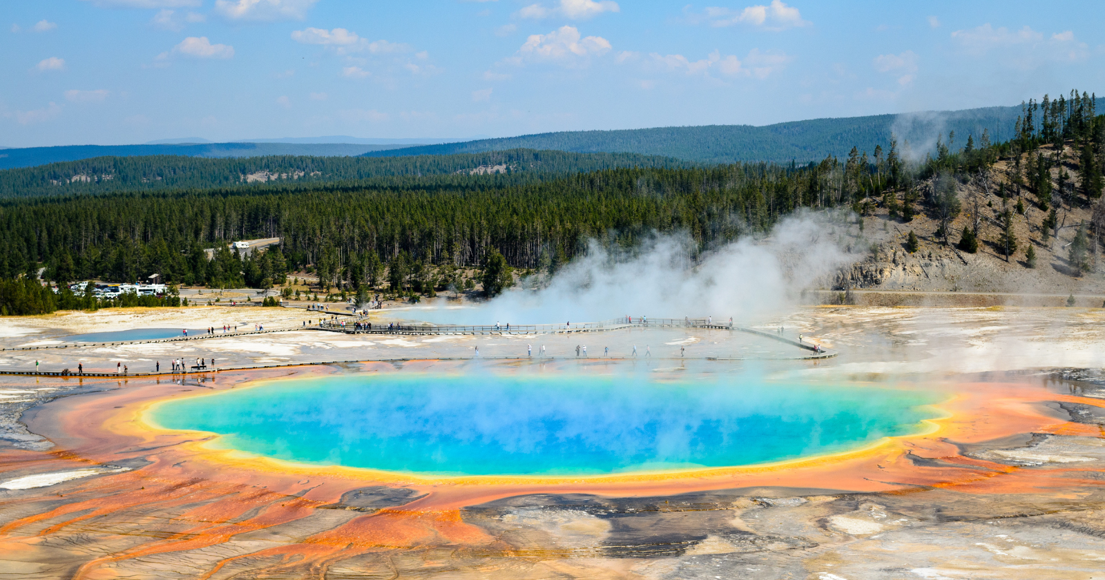 Around 640,000 years ago, the ground beneath Yellowstone blasted out more than 1,000 cubic kilometers of rock, then collapsed in on itself — carving the 45-by-85-km caldera that visitors still walk across today