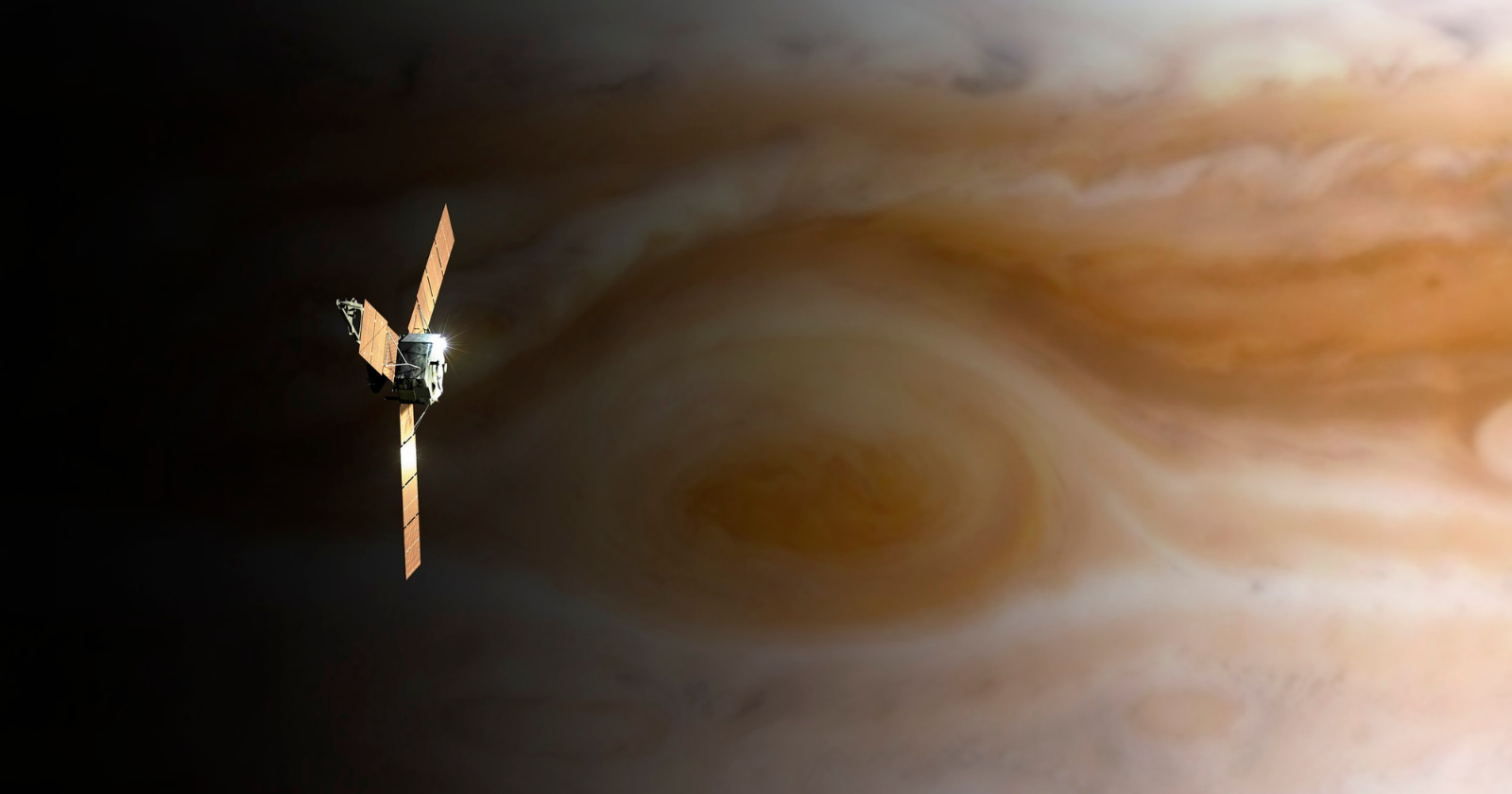 Juno survives repeated dives through Jupiter’s lethal radiation belts by hiding its electronic brain inside a 180-kilogram titanium vault — because an ordinary spacecraft computer would quickly fail in the storm of high-energy particles