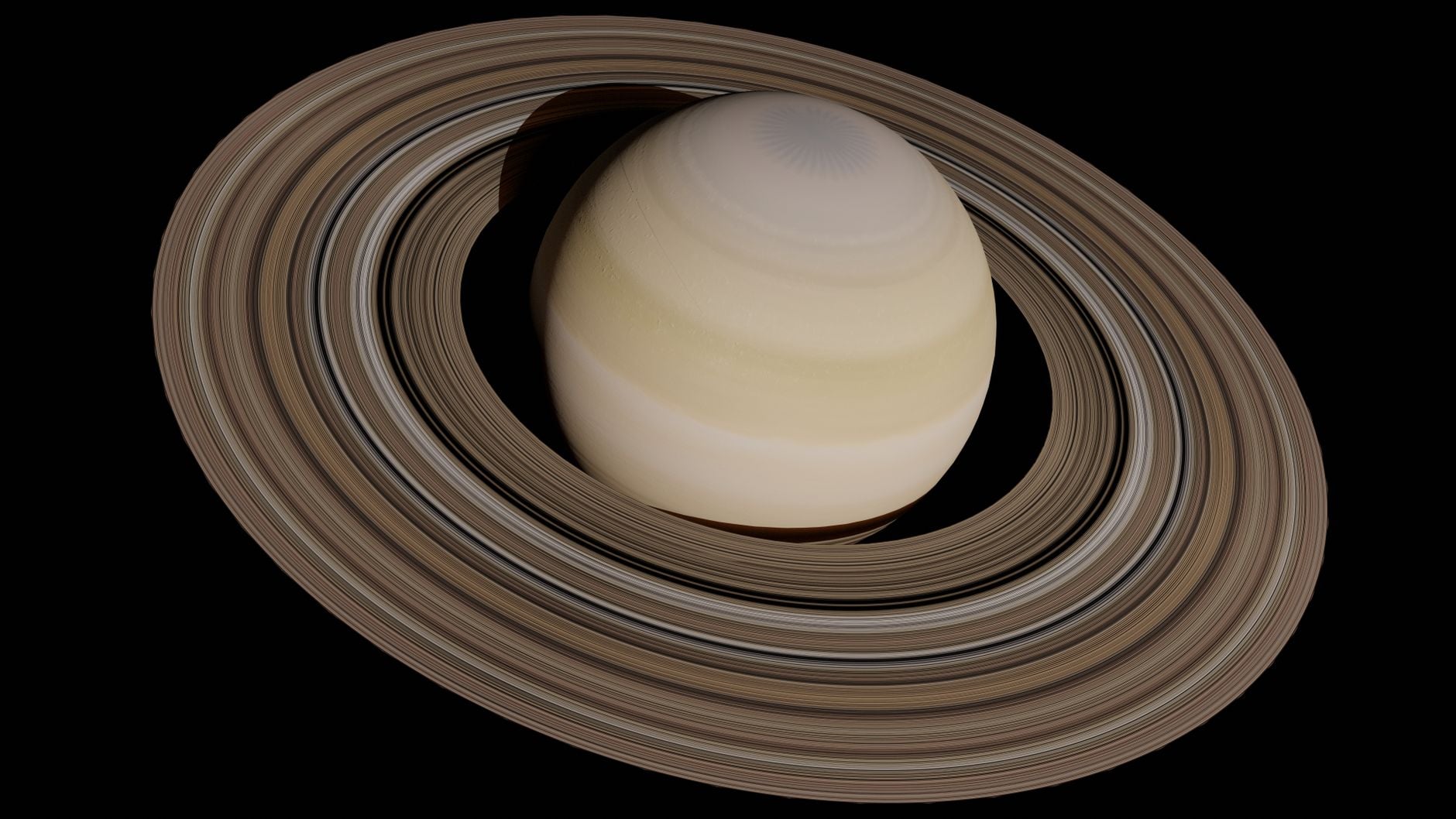 Enceladus, a Saturn moon just 500 kilometres wide, fires geysers of water thousands of kilometres into space through cracks at its south pole - and that water carries the building blocks of life