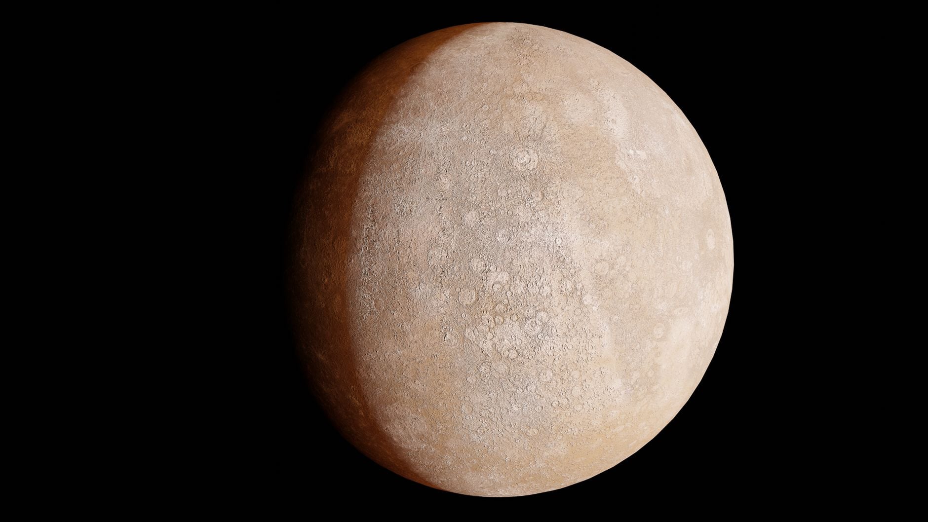 Mercury turns exactly three times on its axis for every two orbits of the Sun, so a single day there lasts two of its years, and from the right spot on the surface you would watch the Sun rise, stop, reverse, and rise a second time.