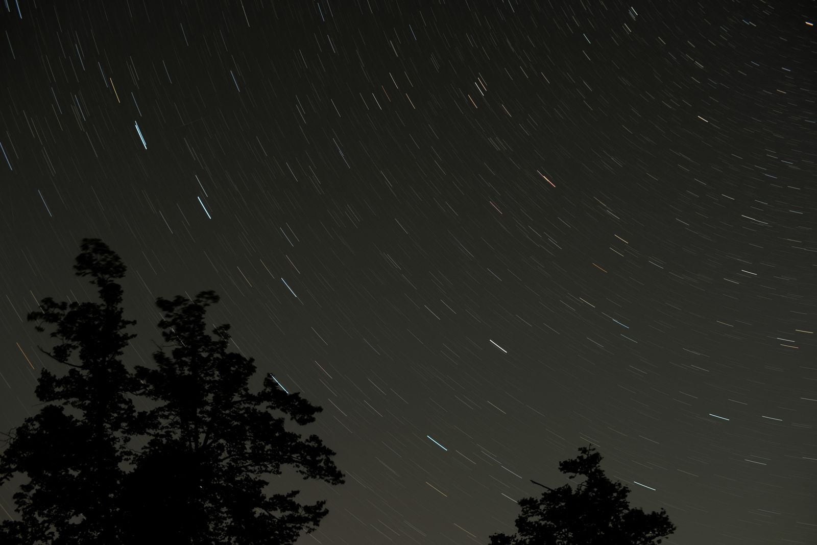 satellite constellation night sky